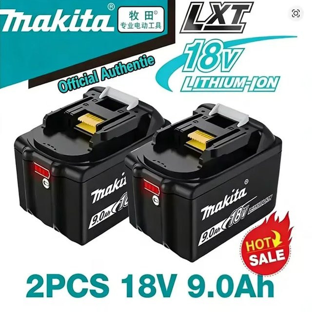 Makita 18V LXT Lithium-Ionen Ersatzakku mit 9,0 Ah für Elektrowerkzeuge (BL1860, BL1850, BL1860B) - Bild 1