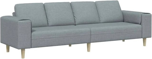 vidaXL Wohnzimmer Couch Modern Hellgrau B/T/H: 250 x 77 x 76 cm - Bild 1