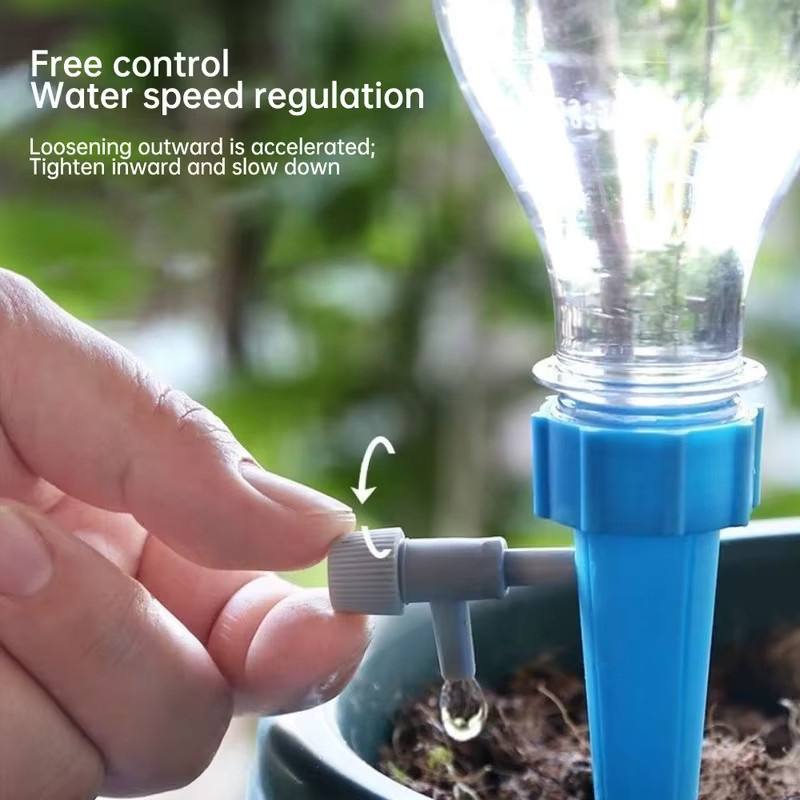 Automatisches Garten-Bewässerungssystem mit Tropf-Tropfern in Blau - Bild 2