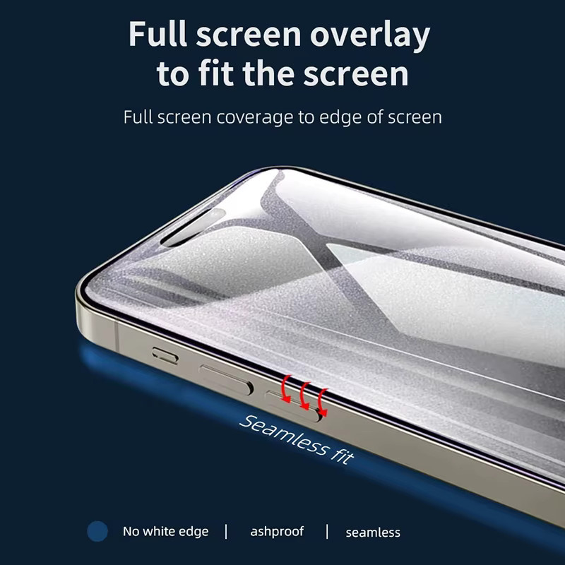 4er-Pack Hydrogel Display Schutzfolien für Apple iPhone 11 12 13 14 15 16 Pro Max Plus und 16e in Transparent mit voller Abdeckung - Bild 5