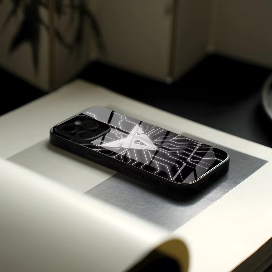 Rastar Handyhülle aus Glas mit Cupra Logo in Schwarz für iPhone und Samsung Modelle - Bild 3