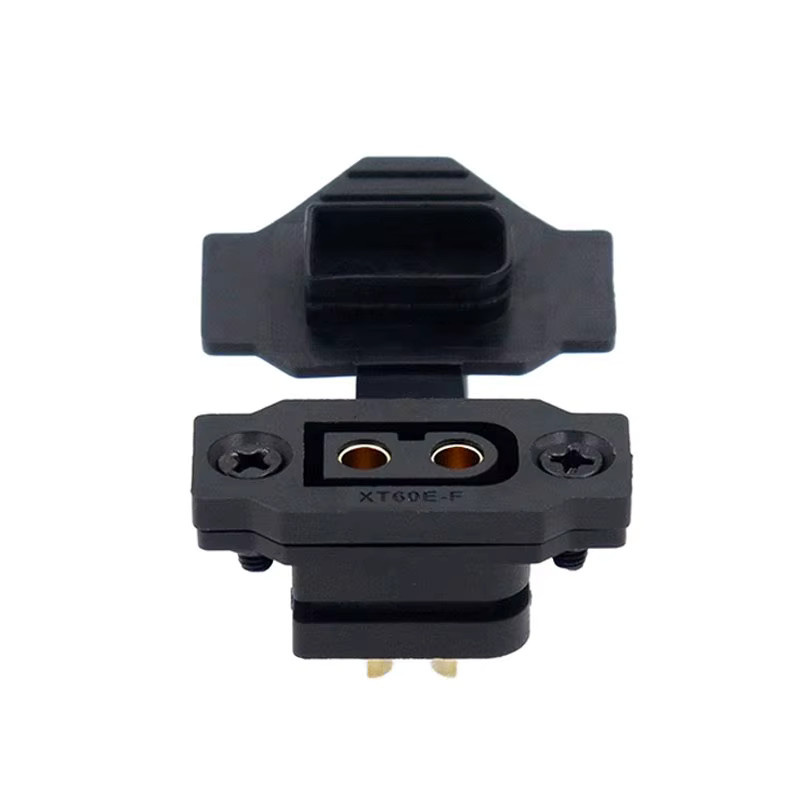 Amass XT60 Batterieanschluss Set mit Abdeckung, 5 Paar vergoldete Stecker männlich und weiblich, Schwarz - Bild 2