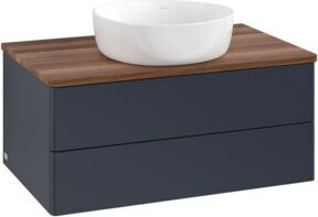 V&B Waschtischunterschrank Antao mit Beleuchtung, ohne Frontstruktur, lackiert, B/T/H: 80 x 36 x 50 cm - Bild 1