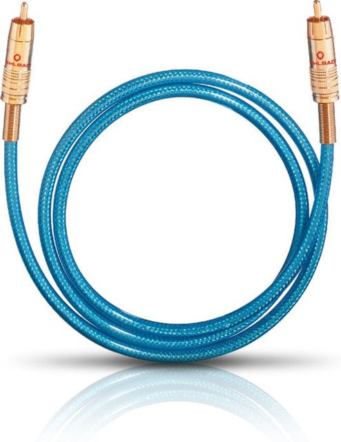 Oehlbach Digitales Audio-Cinchkabel NF 113 DI RCA Gold/Blau, Länge: 1,5 m - Bild 1