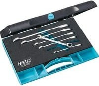 Hazet Knarrenring-Maulschlüssel-Satz 606N/6, 6-teilig, Silber, 8-19 mm - Bild 1