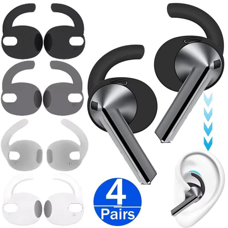 Samsung Ersatz-Ohrstöpsel aus Silikon für Galaxy Buds 3, In-Ear Ohrbügel in Weiß, rutschfest und sicher passend - Bild 5