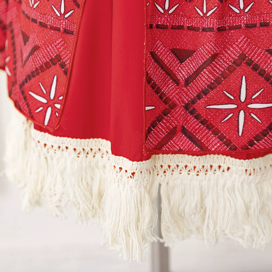 PLBBFZ Moana Vaiana Ozean Abenteuer Kleid, Prinzessin, Mädchen, Rot - Bild 3