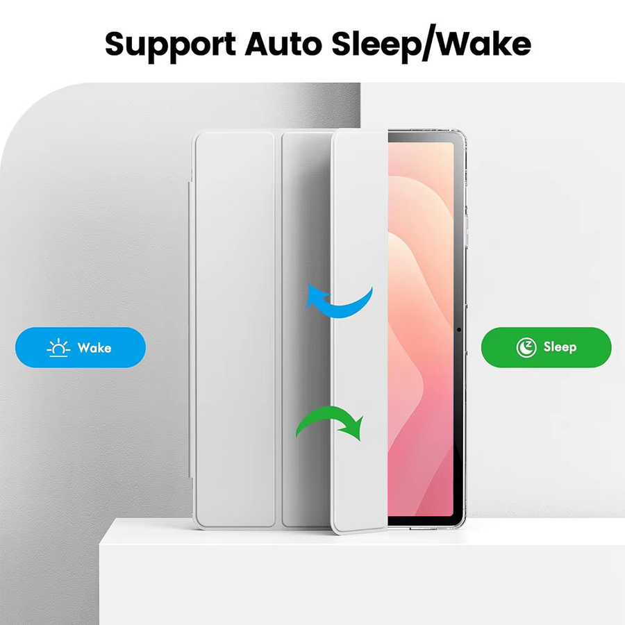 Chenxiaotong Schutzhülle für Xiaomi Pad 6 und Pad 6 Pro 11 Zoll 2023, TPU Hybrid Case mit transparenter Rückseite, Farbe: Transparent/Blau - Bild 2