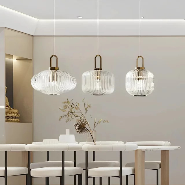 DARHYN Nordic LED Glas Anhängerleuchte in Transparent für Wohnzimmer und Schlafzimmer - Bild 1