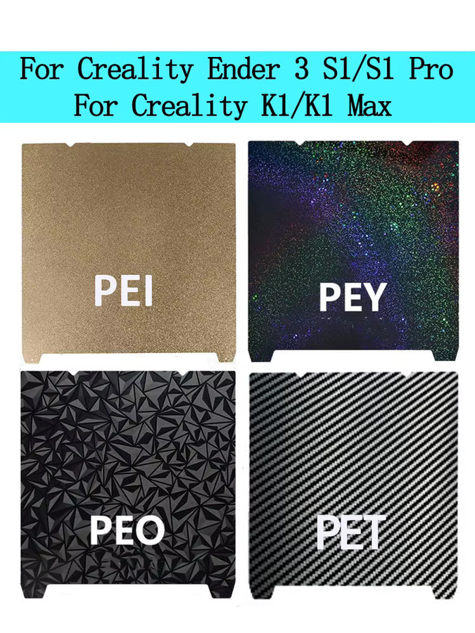 Creality K1 Max und K1C Bauplatte mit PEI Folie für PET, PEO, PEY, B/T: 235 x 235 mm - Bild 6