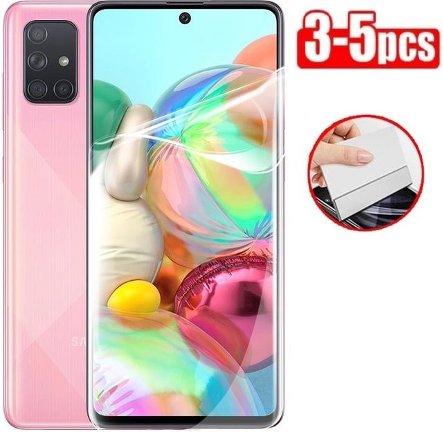 3-5 Stück Hydrogel Display Schutzfolien für Samsung Galaxy A02 A12 A22 A32 A42 A52 A72 M02 M12 M32 M42 M62 F02S F12 F41 F52 F62 in Transparent - Bild 1