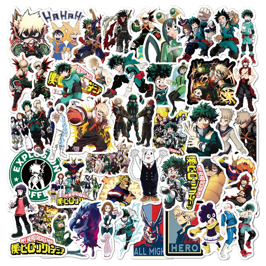 Bandai My Hero Academia Graffiti-Aufkleber, 50-teiliges Set - Bild 2