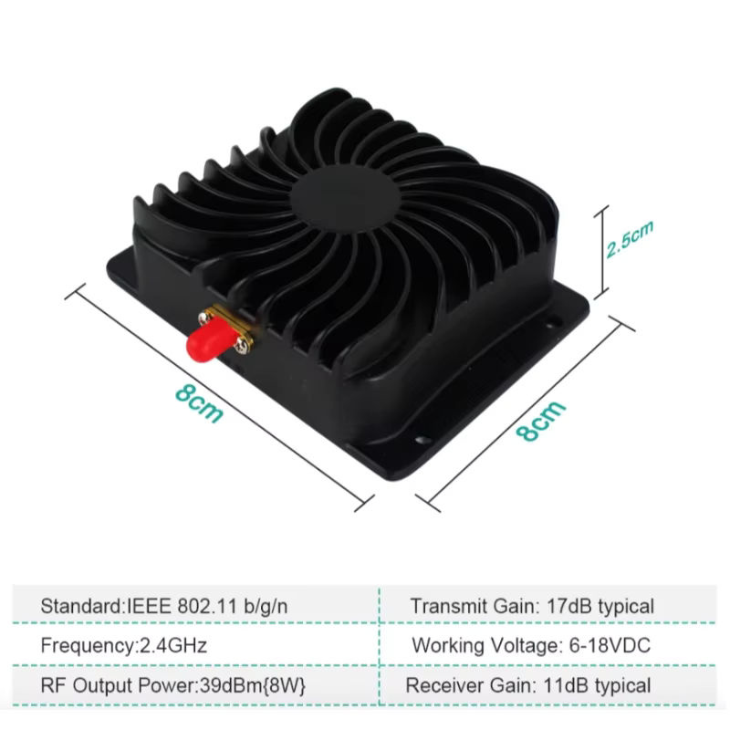 EDUP AB003 WLAN-Verstärker 2,4GHz Single-Band Wi-Fi Repeater in Schwarz - Bild 4