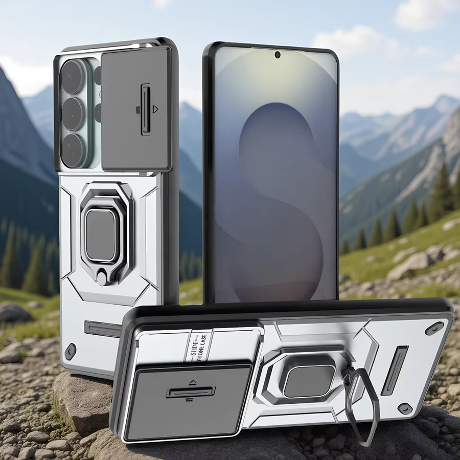 Magnetische Schutzhülle für Samsung Galaxy S26 S25 S24 S23 Plus Ultra in Schwarz mit 360 Grad rotierender Auto-Halterung und Kameraschutz - Bild 2