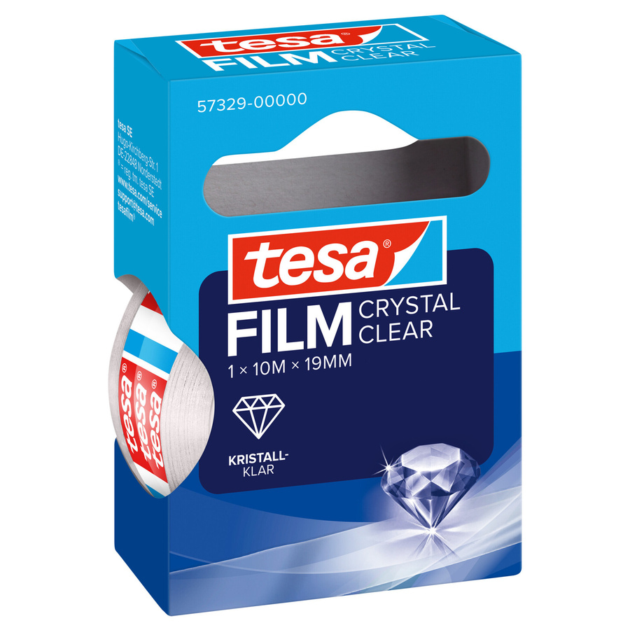 tesafilm CRYSTAL CLEAR Klebefilm von tesa in Transparent, Breite: 19 mm, Länge: 10 m - Bild 3