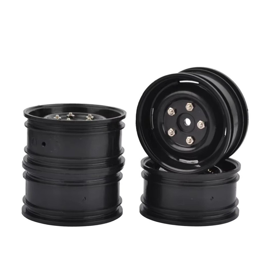 TIMEA Kunststoff Felgen, 4-teiliges Set, Schwarz, 1,9'' - Bild 3