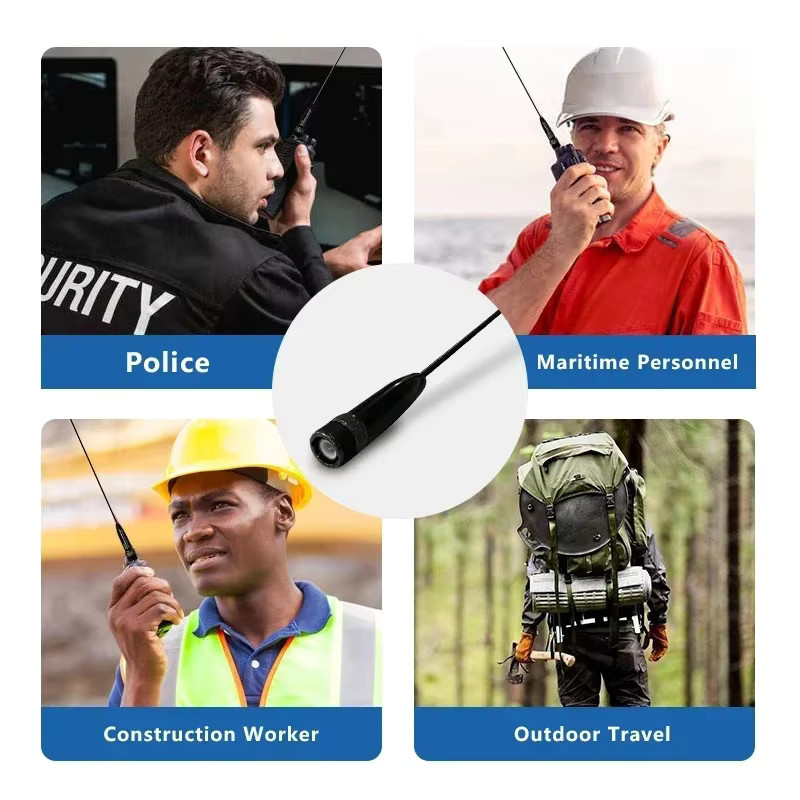 RONGYIN RH771S Dual-Band Antenne mit BNC-Anschluss in Schwarz für TK100 TK200 TK220 TK300 Walkie-Talkie - Bild 3