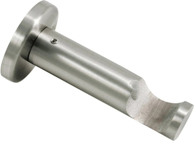 Gardinia Träger Windsor für Ø 25 mm Stange, Edelstahloptik, Silber - Bild 1