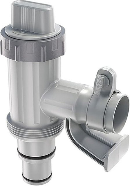 ABUP Poolschlauchadapter mit Kolbenventil und Schlauchhalter als Ersatzteil für oberirdische Pools - Bild 1
