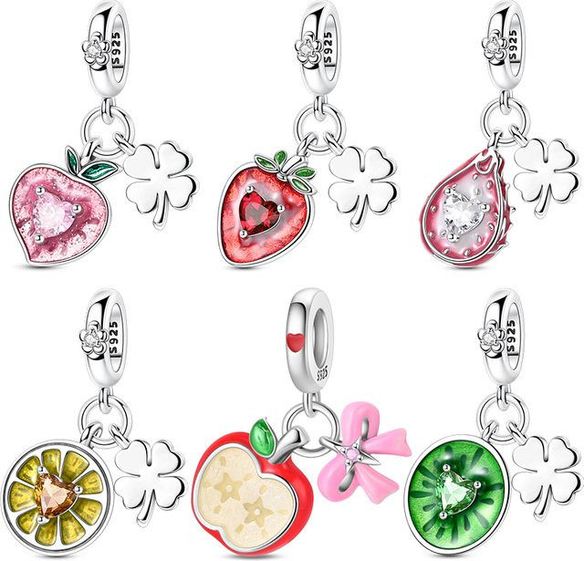 Qikaola Charm Anhänger 925 Silber, Perle, Zirkonia - Bild 1