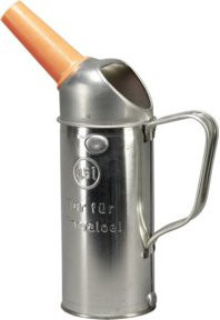 Hünersdorff Ölmaßgefäß aus Weißblech in Silber, 500 ml - Bild 1