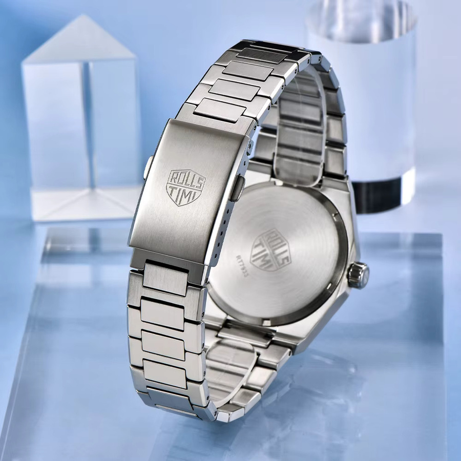 RollsTimi Armbanduhr, Quarz, Edelstahl, Saphirglas, Blau, Herren - Bild 5