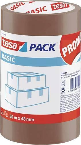 tesa Klebeband braun für Verpackungen aus Polypropylen, Breite: 48 mm, Länge: 50 m - Bild 1