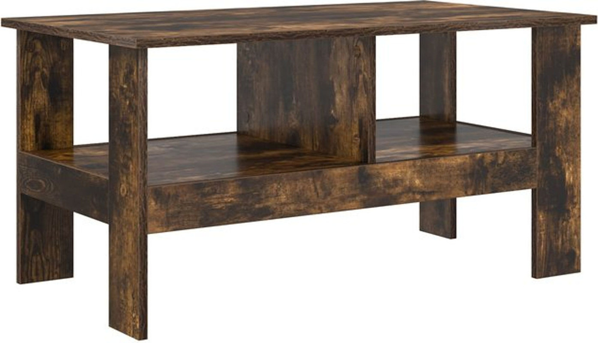 vidaXL Couchtisch Modern Industrial aus Holzwerkstoff in Braun, Rechteckig, B/T/H: 90 x 50 x 45 cm - Bild 1