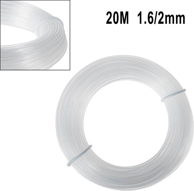 DAZZLEEX Ersatz Trimmerlinie für Rasentrimmer in Weiß, 1,6 mm / 2 mm - Bild 1