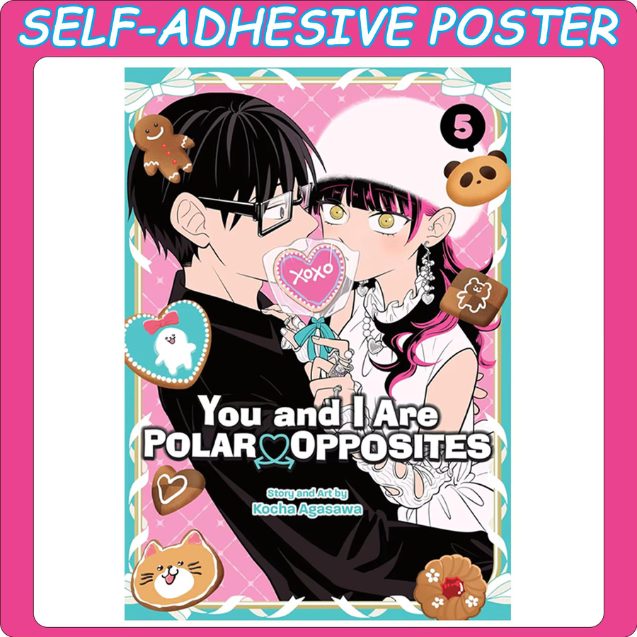 Du und ich sind polarer Gegensatz Selbstklebendes Poster Manga-Romantik-Comedy Wandkunst in Mehrfarbig - Bild 3