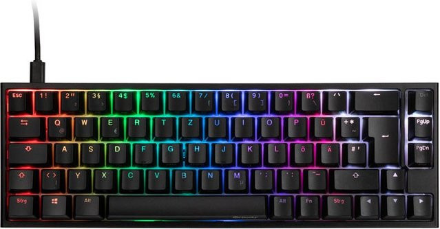Ducky One 2 SF MX-Silent-Red Mechanische Gaming Tastatur Schwarz/Weiß - Bild 1
