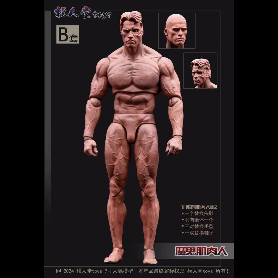 Luo Jiujiu Devil Muscle Man Actionfigur, 1:12, Einzelfigur, Fantasy - Bild 4