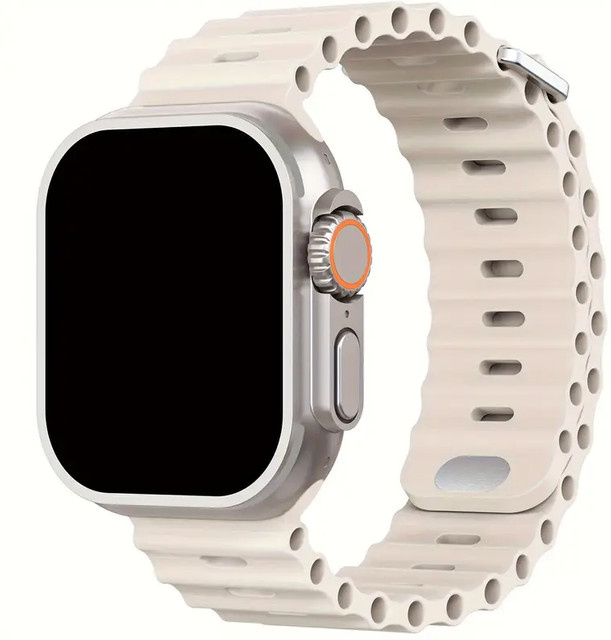 Uhrenarmband Silikon, Weiß, Unisex - Bild 1