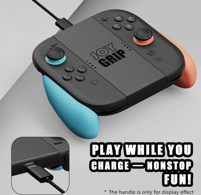 Skull & Co. Savage Raven JoyGrip JoyCon Ladegriff Halterung und Ladegerät für Nintendo Switch - Bild 1