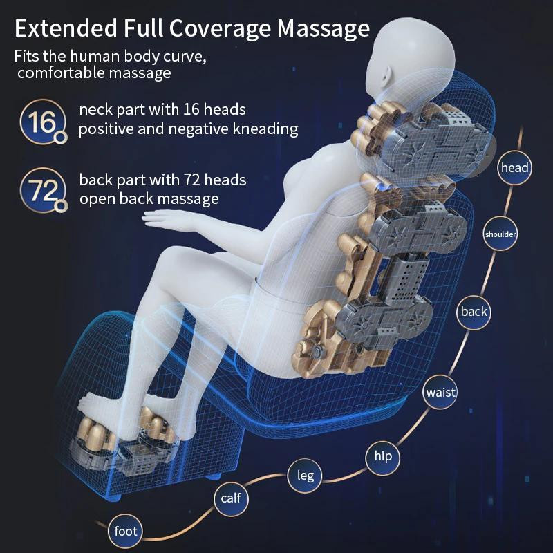 Binchi Health Electronics Elektrischer Massagesessel mit Ganzkörper-Knetfunktion, Infrarot-Heizung, Shiatsu-Massage und Vibration für Nacken, Rücken, Taille und Beine - Bild 3