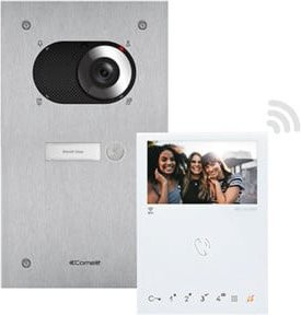 Comelit Einfamilienhauskit Switch Video-Türsprechanlage mit WiFi Monitor SB2 KVS2011 in Silber - Bild 1