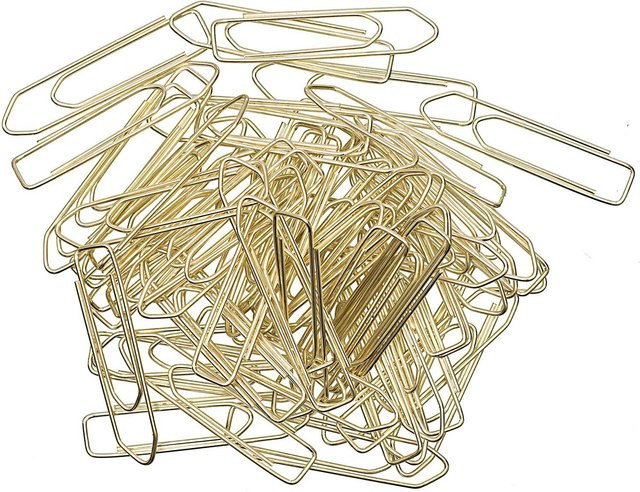 Rico Design Paper Poetry Büroklammern in Gold, 60 Stück, 5 cm - Bild 1