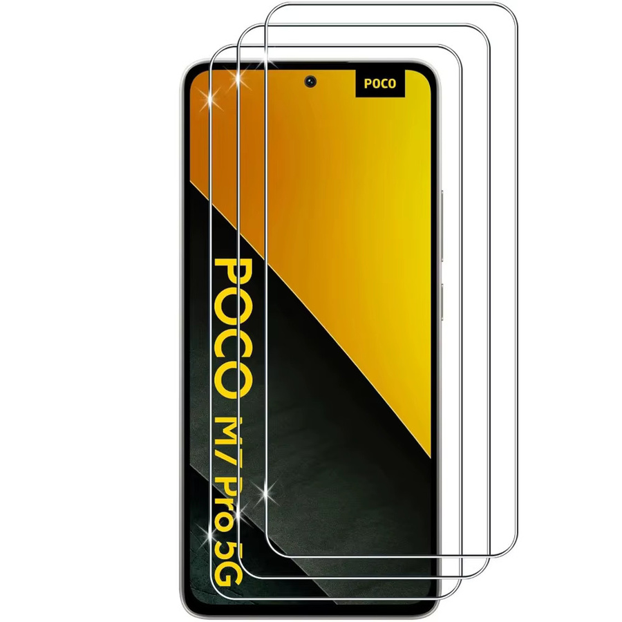 NNBILI HD-Displayschutzfolie aus gehärtetem Glas für Xiaomi Poco M7 X7 Pro 5G, transparent, 2–4 Stück - Bild 6