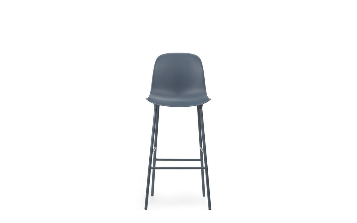 Normann Copenhagen Form Barstuhl aus Stahl in Blau Matt - Bild 2