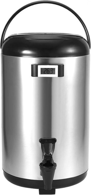 Aimo Doppelwandiger Isolierbehälter aus Edelstahl für heißes Wasser, Milchtee oder Kaffee, Grau, 12 l - Bild 1