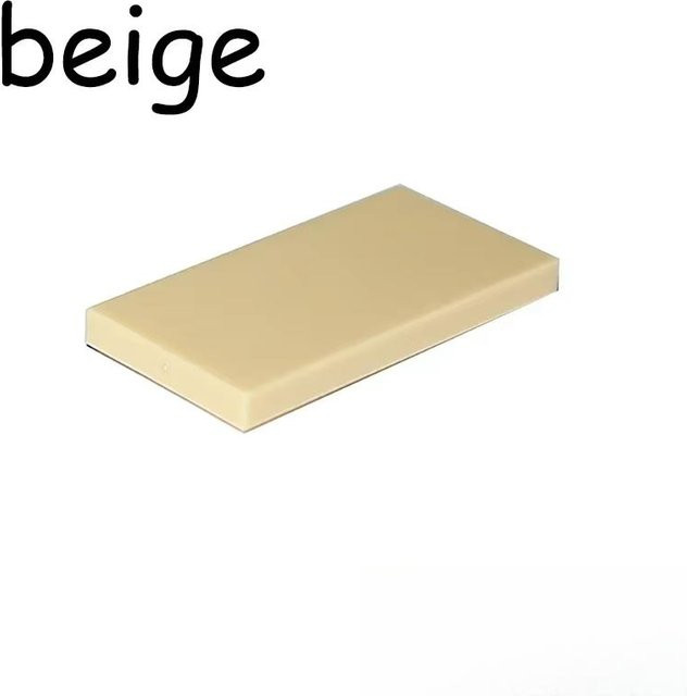 Wucifang Bags Bausteine 2x4 Flache Fliese, 50-teiliges Set, beige, ab 14 Jahren - Bild 1