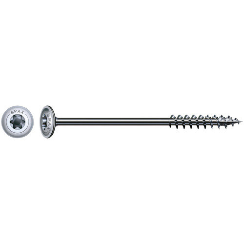 Spax Holzbauschraube mit Tellerkopf und Torx-Antrieb, Farbe: Silber, Material: Stahl, 24 Stück, Durchmesser: 6 mm, Länge: 120 mm - Bild 3
