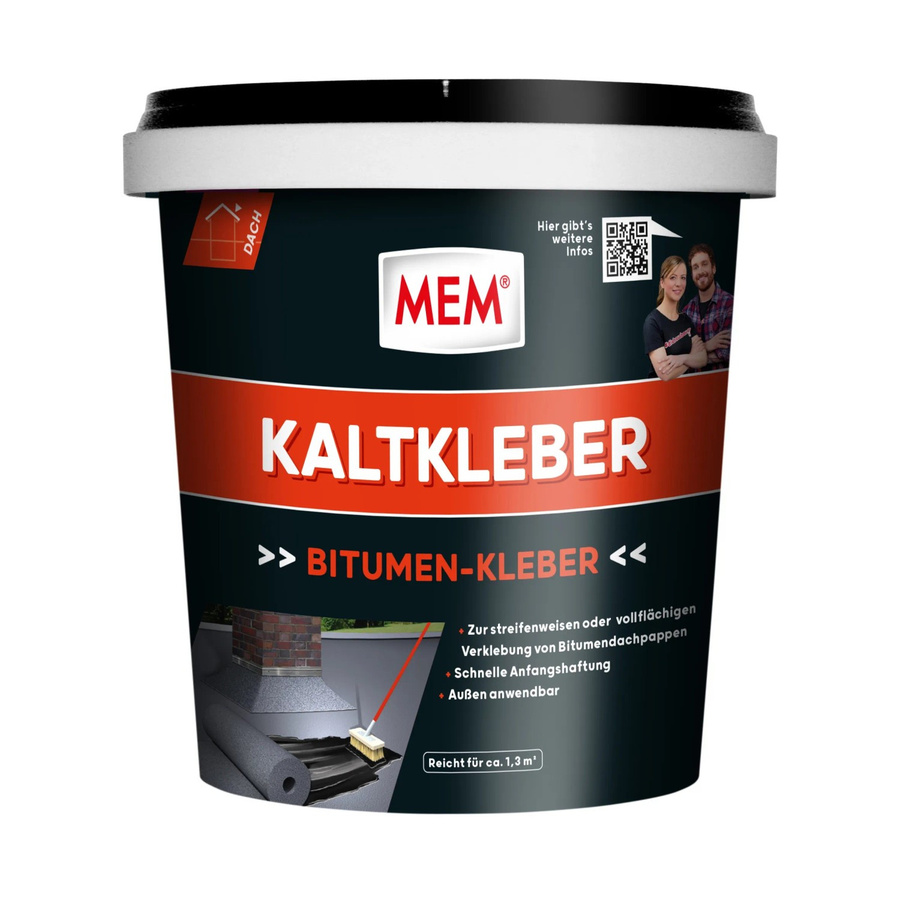 MEM Kaltkleber Bitumen Schwarz 800 g - Bild 2