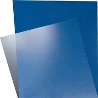 Leitz Deckblattfolie DIN A4 aus Kunststoff, transparent und blau, 250 µm, 100 Stück - Bild 1