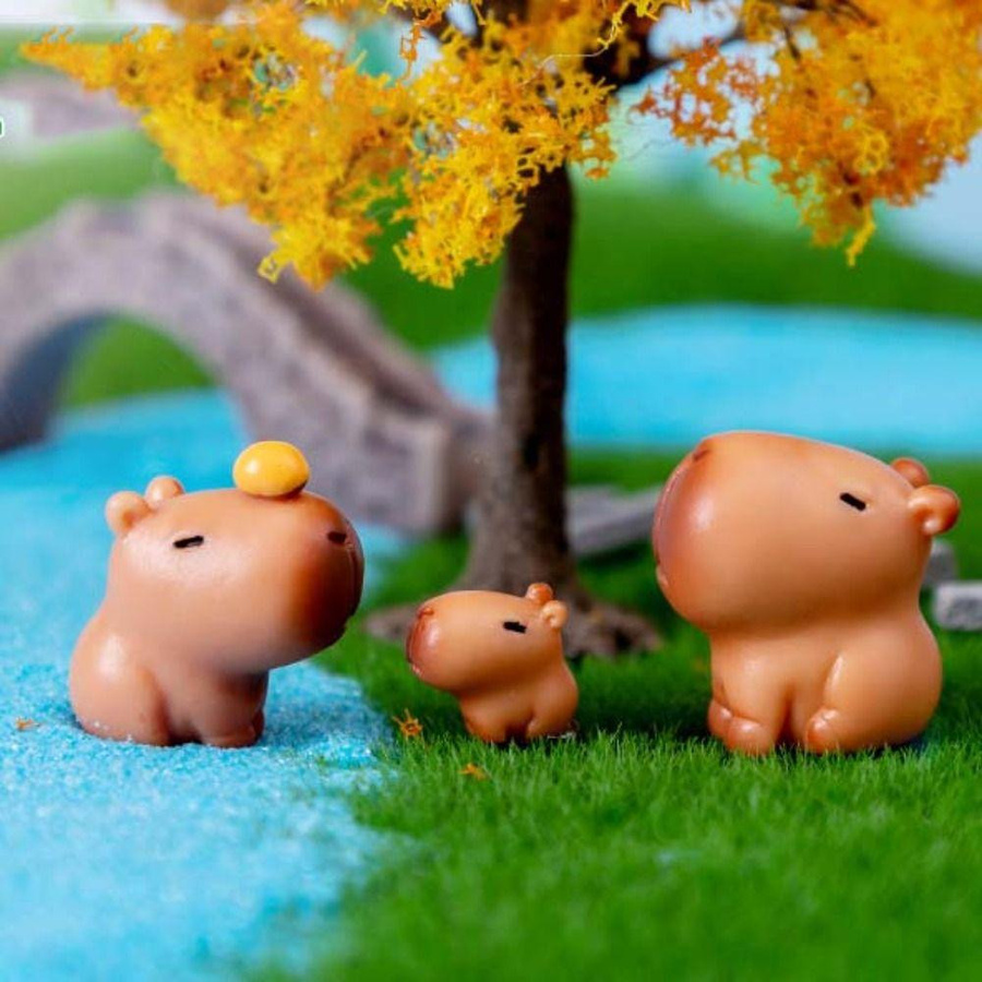 Yiran bag Capybara Figur Spielzeug Tiere aus Harz ab 3 Jahren - Bild 3