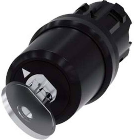 Siemens Schlüsselschalter 3SU1000-5TF01-0AA0 Schwarz aus Kunststoff mit IP66, IP67, IP69/IP69K Schutzart - Bild 1