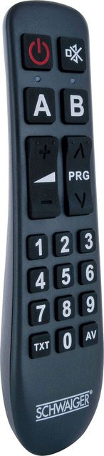 Schwaiger 2in1 Universalfernbedienung Comfort Plus in Schwarz - Bild 1