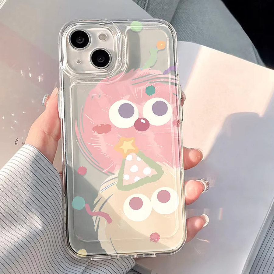 Kleine Monster Handyhülle für iPhone 11 bis iPhone 17 Pro Max in Transparent - Bild 2