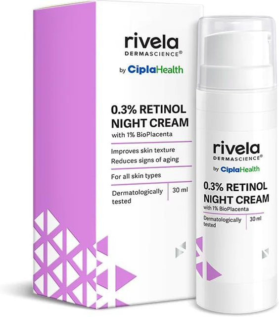 Cipla Rivela Dermascience Retinol Nachtcreme, 30 ml, Unisex - Bild 1