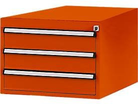 Manuflex Schubladen-Unterbauten für Werkbank Profi, Farbe: Orange, Tiefe: 70 cm - Bild 1